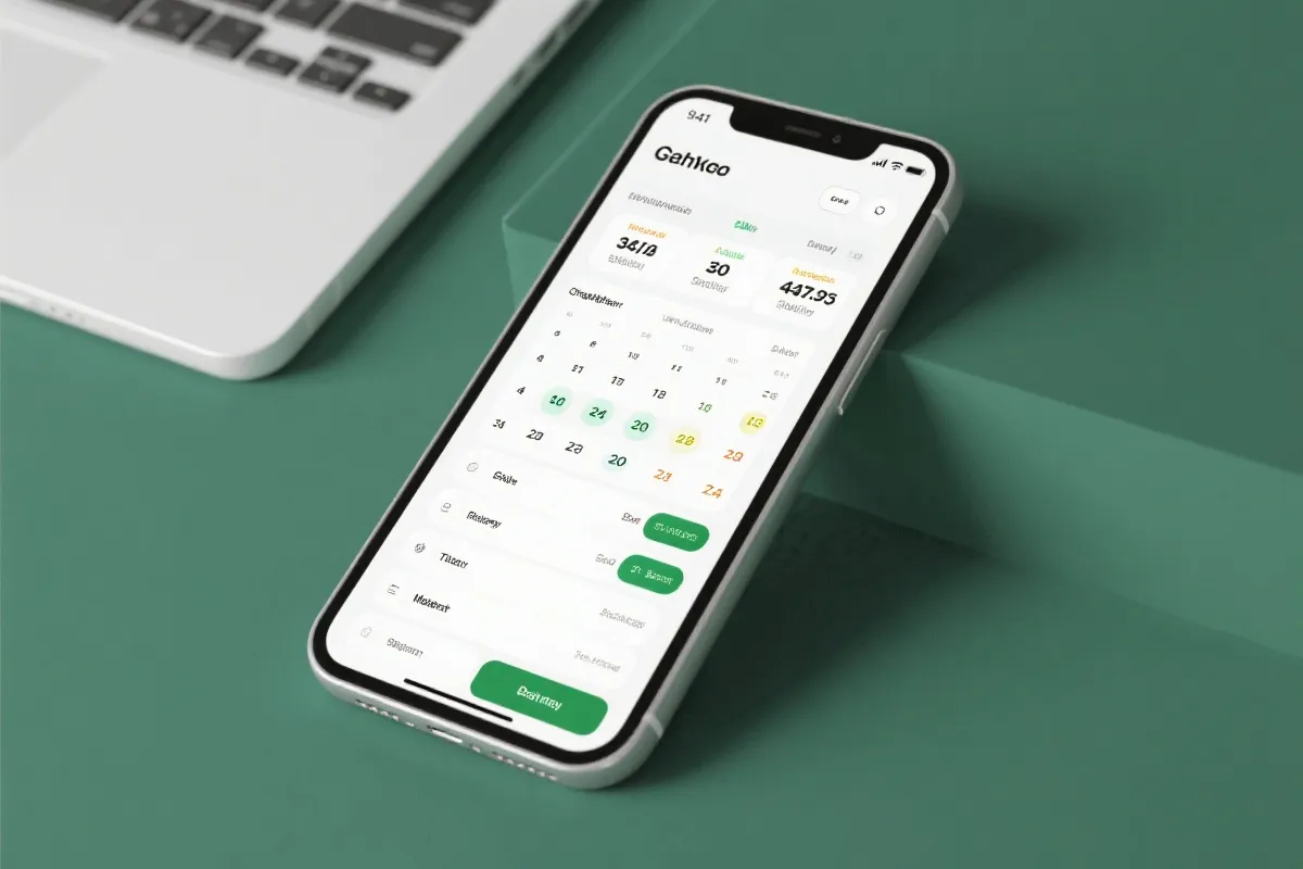 移动端体育数据与赛程界面示意图